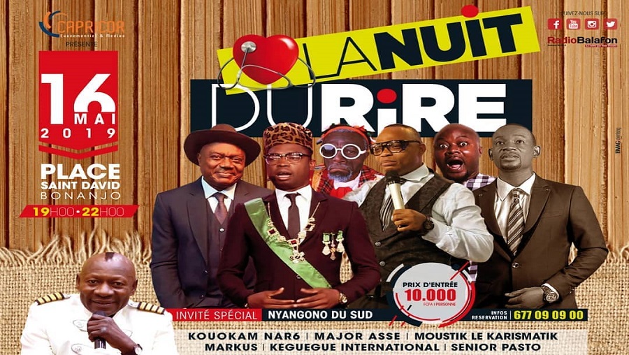 La nuit du rire revient ce 16 mai à Douala