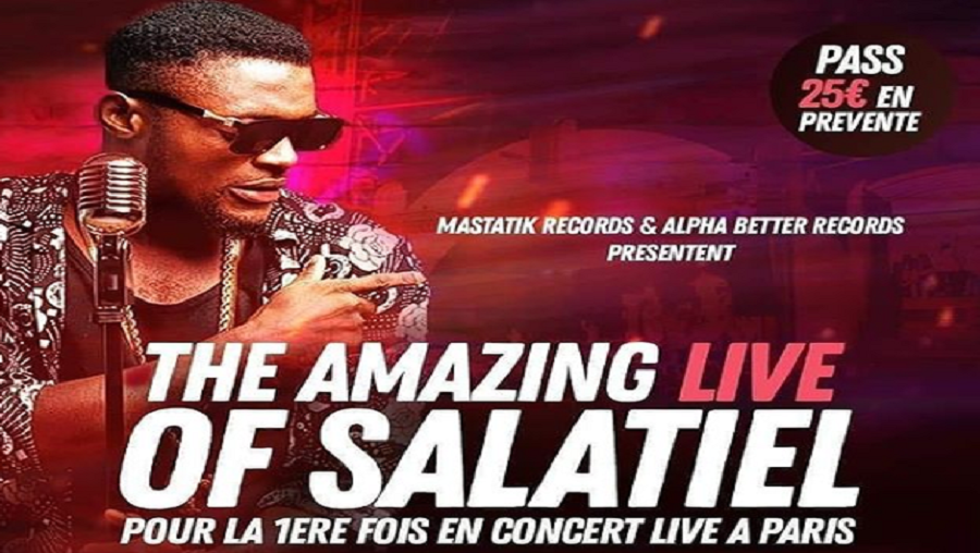 Salatiel pour la première fois en concert live à Paris ce 14 mars