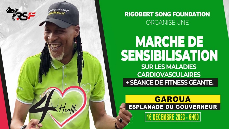 Rigobert Song marche contre les maladies cardiovasculaires