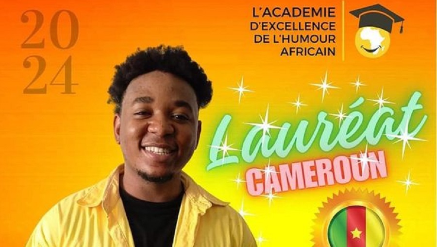Carlès Antonio lauréat de l’académie d’excellence de l’humour africain