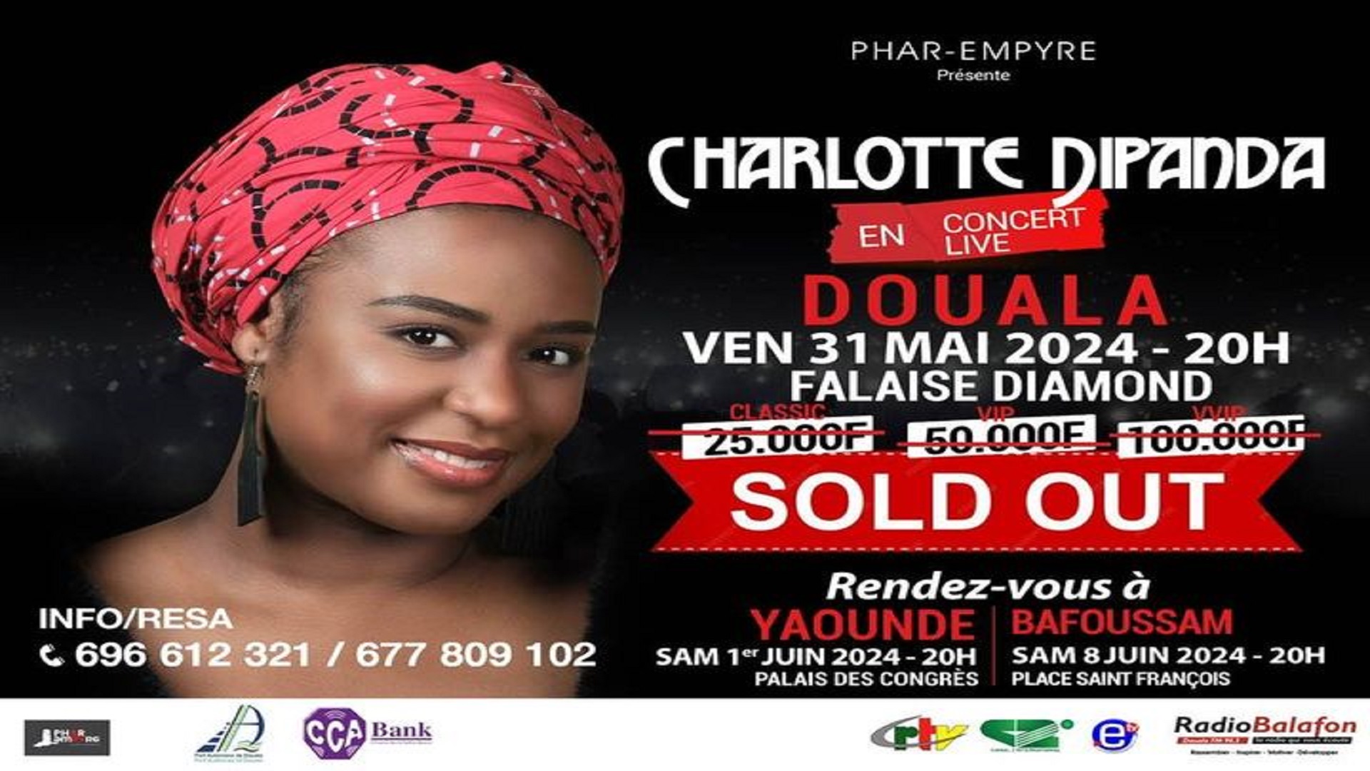 Charlotte Dipanda débute sa tournée avec un « sold out » à Douala