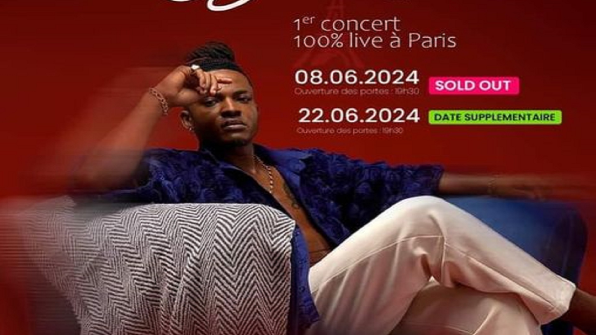 Cysoul: son premier concert 100% live à Paris affiche complet